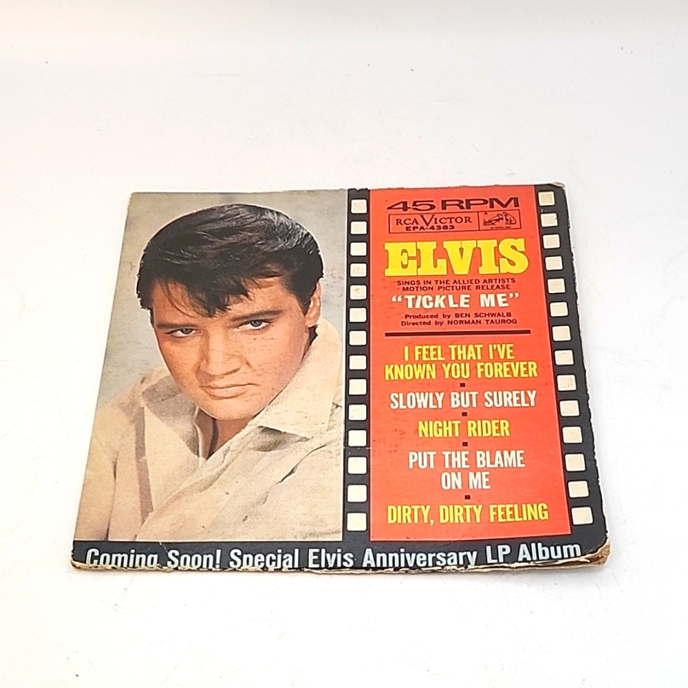 Vintage 1965 Elvis Presley "Tickle Me" Vinyl 45 7" RCA Victor EPA-4383 Record